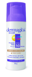 Dermaglos PROTECTOR SOLAR FPS 50 FACIAL CON COLOR (2)