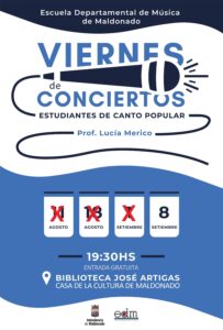 Flyer- Viernes de Conciertos