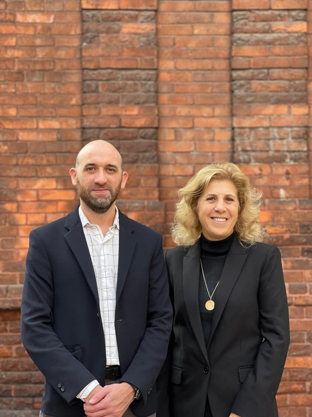 Antonio Fratamico,Presidente de la Fundación Oportunidades, junto a María Laura García