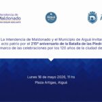 Intendente encabezará el acto oficial del 215º aniversario de la Batalla de Las Piedras